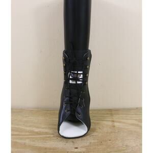 AZAFO Arizona Black Leather Left Boot Orthopedic Brace